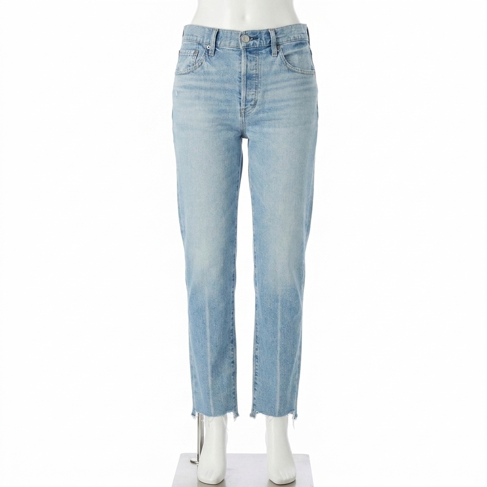 NEW MOUSSY cumberland straight leg jeans in light blue